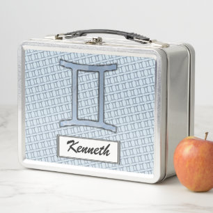 Lunch Box Symbole Zodiaque Gemini Élément par Kenneth Yoncic
