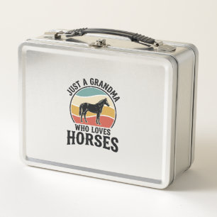 Lunch Box T-shirt avec gravure vintage Grand-mère aime les c