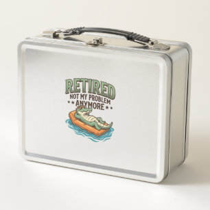 Lunch Box T-shirt de vacances d'alligator retiré pas mon pro