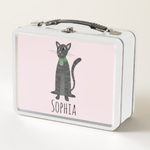 Lunch Box Tabby Kitty Cat Cartoon Enfants