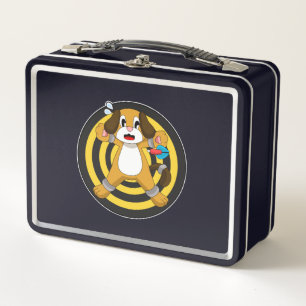 Lunch Box Tableau noir fléchettes de chien