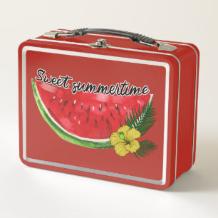 Lunch Box Temps d'été doux   Watercolor Watermelon