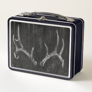Lunch Box Tête animale de cerfs communs rustiques sur le