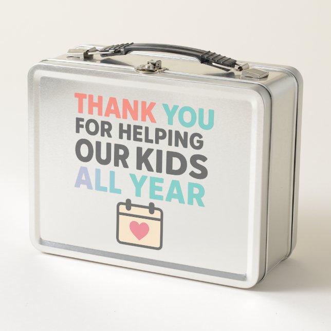Lunch Box Thank You For Helping Us Grow All Year | Inclusion (Devant)