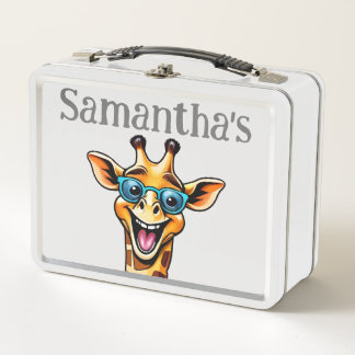 Lunch Box Thème Safari Girafe Personnalisé pour la Rentrée S