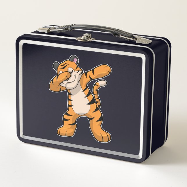 Lunch Box Tigre à Hip hop Dance Dab (Devant)