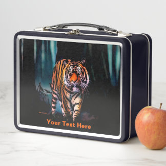 Lunch Box Tigre brillant Forêt sombre