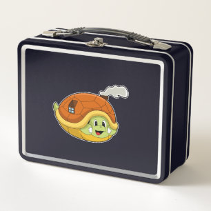 Lunch Box Tortue avec coquille comme maison