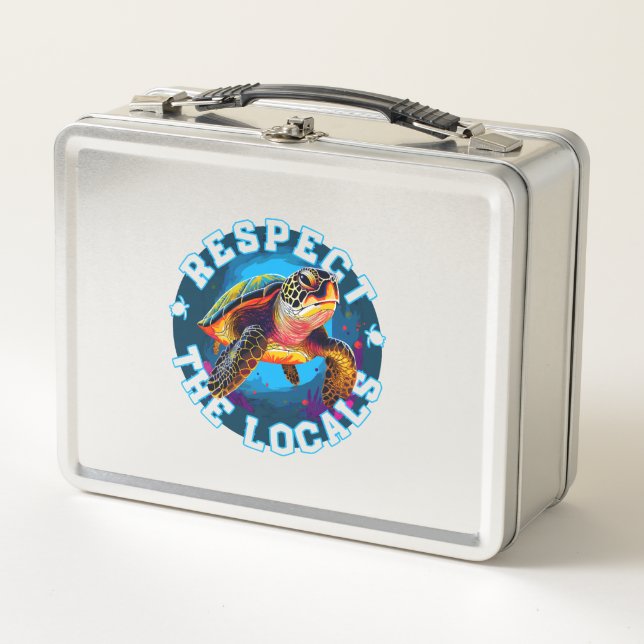 Lunch Box Tortue - respectez les locaux (Devant)
