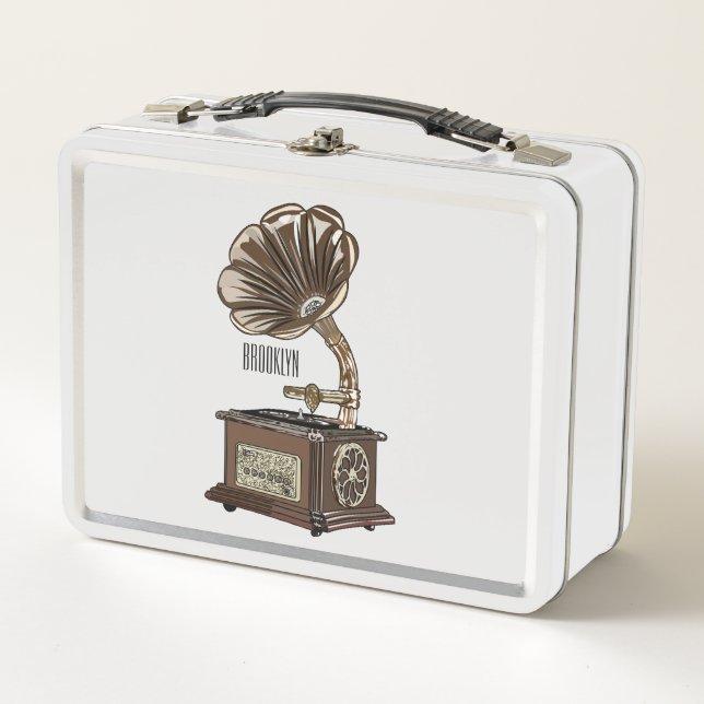 Lunch Box Tourne-disque dessin animé (Devant)