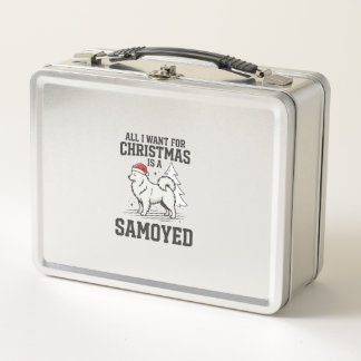 Lunch Box Tout ce que je veux pour Noël Chien Samoyède