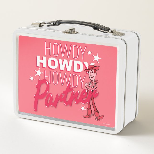 Lunch Box Toy Story| Woody "Howdy Howdy Howdy Partner" (Devant)