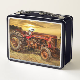 Lunch Box Traceur de la ferme rouge
