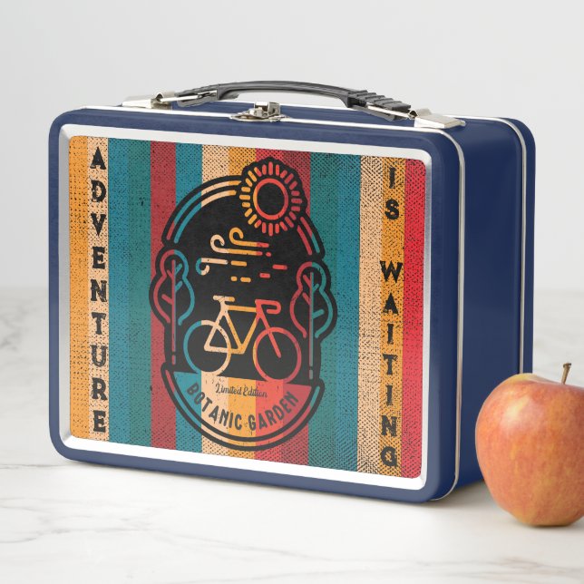Lunch Box Trail Vélo Jardin Botanique Retro (En situation)