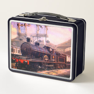 Lunch Box Train à vapeur vintage 