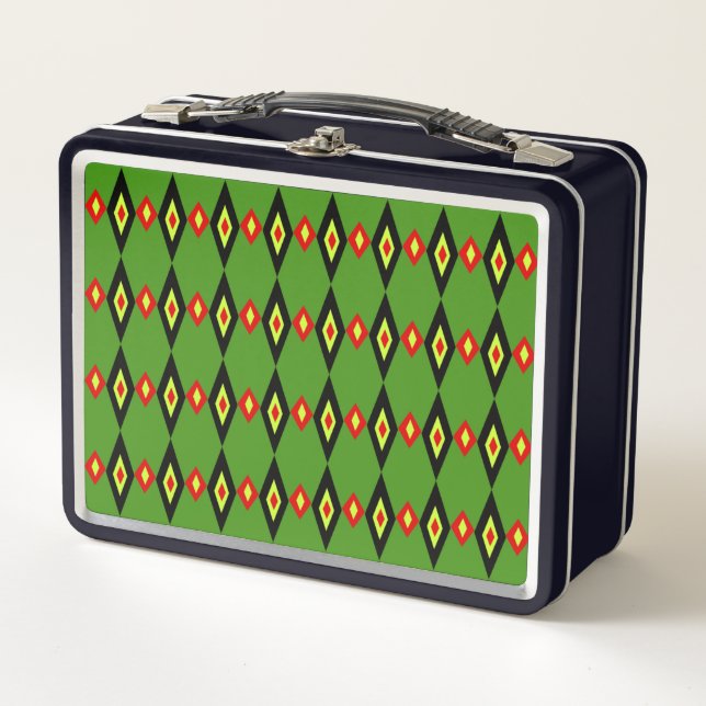 Lunch Box Tri-Diamants perlés (Devant)