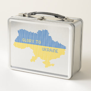 Lunch Box Tricot Ukraine texte de la carte d'Etat Gloire à l
