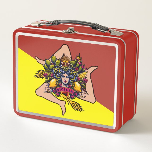 Lunch Box Trinacria sicilienne Sicilia (Devant)