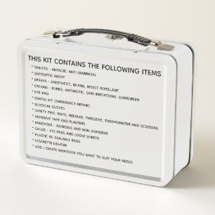 Lunch Box Trousse de médecine de première urgence pour les e