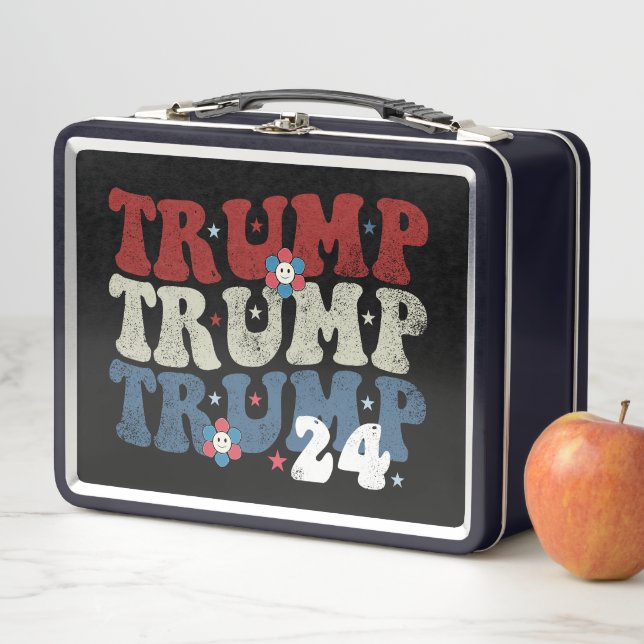 Lunch Box Trump Retro Super Flower 24 2024 Election (En situation)