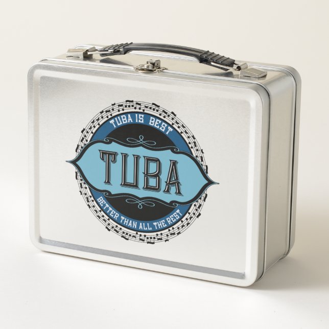 Lunch Box Tuba Music Note Circle (Devant)