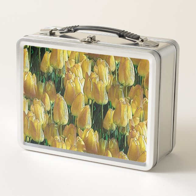 Lunch Box Tulips Sunshine Yellow (Devant)