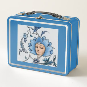 Lunch Box Turquoise Gol Banoo – Valise de voyage d'art persa