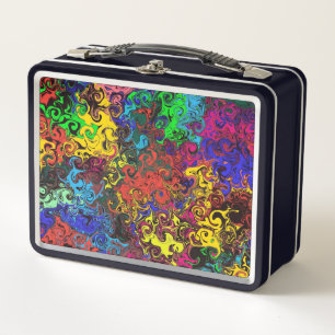 Lunch Box Twirlers colorés Abstraits /