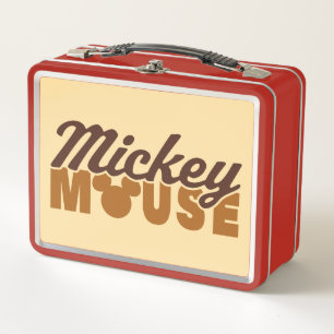 Lunch Box Typographie du nom de l'icône Mickey Mouse
