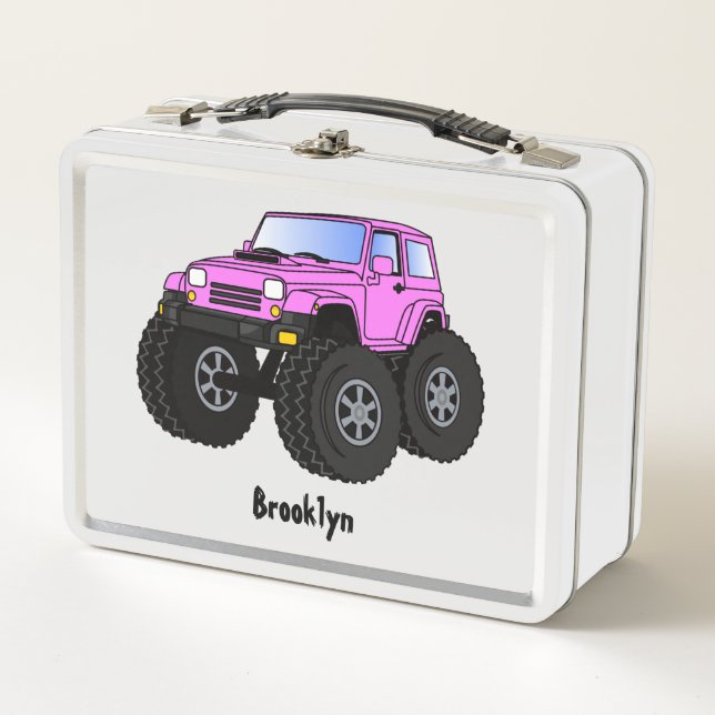 Lunch Box Un Pink Monster Cartoon (Devant)