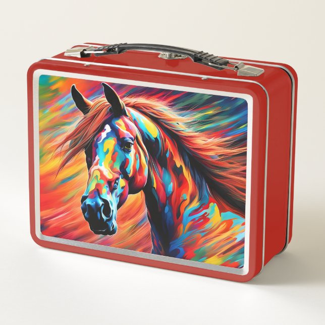 Lunch Box Un vrai poney peint (Dos)