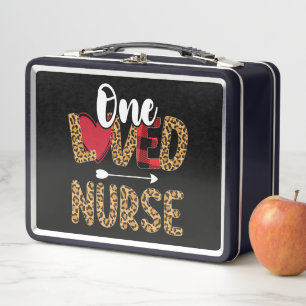 Lunch Box Une infirmière adorée léopard plaid buffle Saint-V