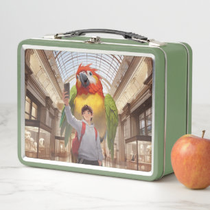 Lunch Box Une Rencontre colorée - Parrot géant au Musée