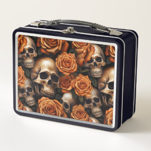 Lunch Box Une série de crânes et de roses Design 9