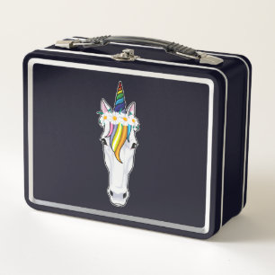Lunch Box Unicorne aux fleurs