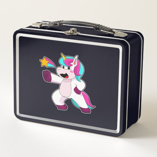 Lunch Box Unicorne avec étoile (Devant)