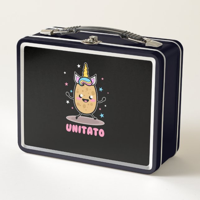 Lunch Box Unitato Unicorn Potato Cute Funny Vegetable Fries (Devant)