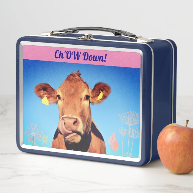 Lunch Box Vache Aminal De La Ferme (En situation)