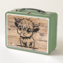 Vache Highland Green/Faux