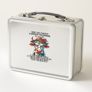 Lunch Box Vache Je ne me suis pas contentée de me transforme