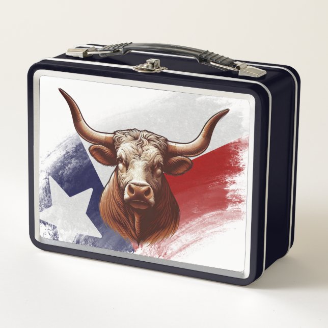 Lunch Box Vache longhorne du Texas (Devant)