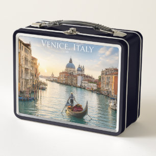 Lunch Box Venise Italie Grand Canal Gondole Coucher de solei