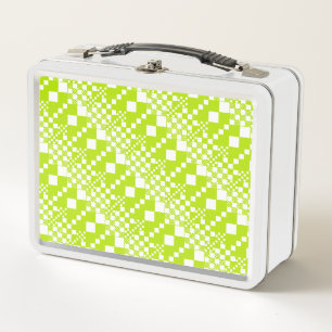 Lunch Box Vérifié, Chèques - Vert et blanc de chaux