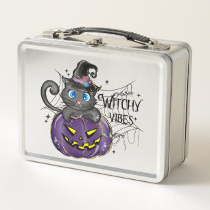 Lunch Box Vibes de cuisine - Chat noir sur Jack-O-Lantern vi