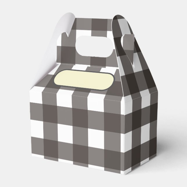 Lunch Box Vichy gray anthracite (Front Side)