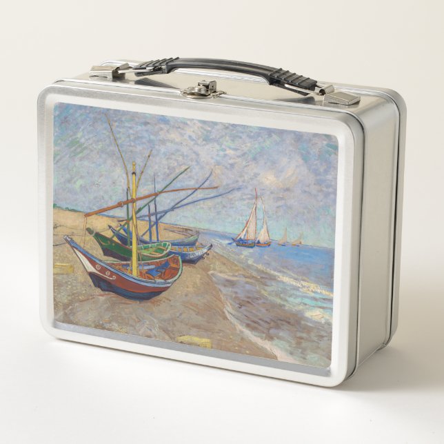 Lunch Box Vincent van Gogh - Bateaux de pêche sur la plage (Devant)