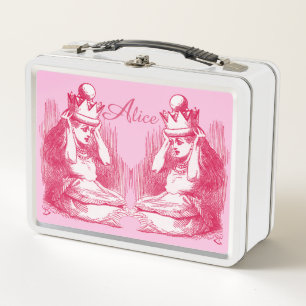 Lunch Box Vintage Alice au pays des merveilles Boîte à lunch