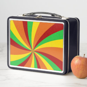 Lunch Box Vintage Hippie style rétro  Motif