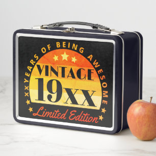 Lunch Box Vintage personnalisé Edition limitée Anniversaire