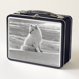 Lunch Box Vintage USA Alaska Arctique renard